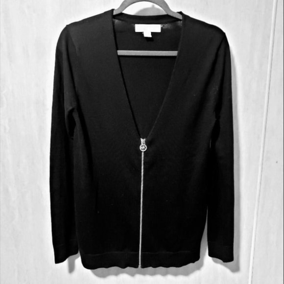 Michael Kors Cardigan Sweater | Black | Small - Picture 1 of 6